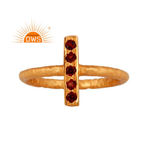 แหวนพลอยโกเมนธรรมชาติเงินแท้925ดีไซน์ล่าสุดผู้ผลิต - Product Image 1