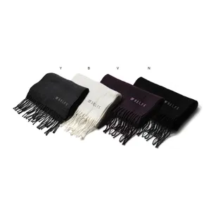 Sciarpa in Twill Personalizzata con Frange per Regali Promozionali e Aziendali - Product Image 3