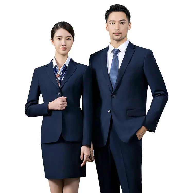 Hot Sale Blazer Men Suits Slim Fit Set Navy Blue Suit Jackets Professional Formal Business Suits for Men