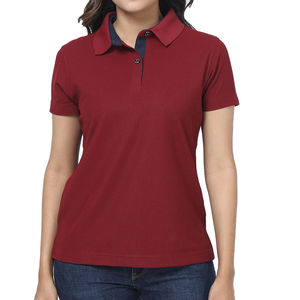 Camiseta Casual Antiarrugas de Punto para Mujer, Suave, Transpirable, de Secado Rápido, 100% Algodón, Manga Corta, Acabado Exterior Liso, para Uso Diario - Product Image 1