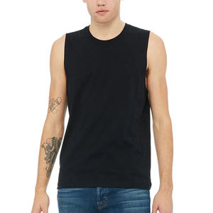 Último diseño de gran tamaño camiseta sin mangas para los hombres de los hombres sin mangas OEM servicio de alto fabricante de bajo precio de los hombres camiseta sin mangas - Product Image 5