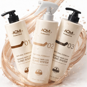 Sistema de Tratamiento Capilar AOMI 300ml, Reparación Rápida, Ceramida, Barrera Protectora, Queratina, Hidratación, Brillo de Cutícula, Sellado, Salón - Product Image 2