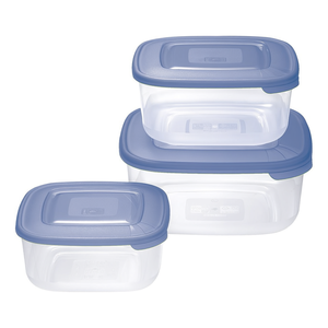 Set <span class=keywords><strong>contenitori</strong></span> alimentari 3 pz (950 ml, 1,5 e 2,5 lt) FAMILY FOOD Azzurro 904063771G - Product Image 2