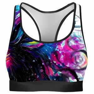 Vente chaude grande taille léger soutien-gorge de sport de fitness à soutien élevé doublure en spandex pour femmes vêtements de sport fabriqués au Pakistan - Product Image 6