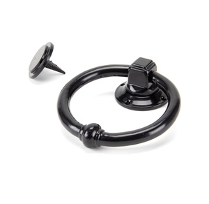 Heurtoir de porte poli Antique accrocheur Meilleur heurtoir de porte de coulée de conception Heurtoir de porte chromé avec anneau pour le son - Product Image 4