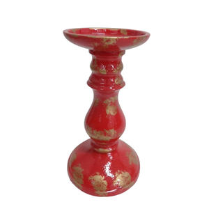 Bougeoir en métal en forme de diamant de luxe de Noël en fer doré Bougeoir décoratif pour la maison et le dessus de table - Product Image 4