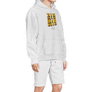 เสื้อฮู้ดดี้พิมพ์ลาย DTF สำหรับผู้ชาย สไตล์ลำลอง แฟชั่นฤดูหนาว สีพื้น - Product Image 4