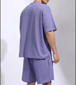 Summer Wear Ensembles jumeaux personnalisés pour hommes T-Shirt Shorts 2 pièces en coton Ensembles d'été pour hommes Ensemble pour hommes - Product Image 6