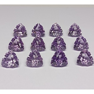 ควอตซ์อเมทิสต์สีชมพูธรรมชาติคุณภาพสูง ขนาด 13 มม. ผ่านการอบด้วยความร้อน ทรงทริลเลียนแฟนซี  เปลี่ยนสีชมพูลาเวนเดอร์ - Product Image 2