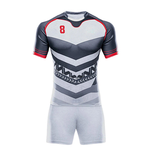 Uniforme de rugby à manches courtes, maillot à manches courtes, fait sur mesure, avec votre propre conception, de haute qualité, léger et bon marché - Product Image 4