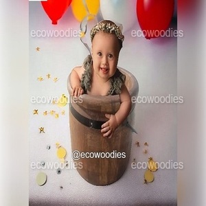 Cama infantil moderna ecológica hecha a mano y cuencos cómodos accesorios de madera para fotografía de recién nacidos para Parque y sala de estar - Product Image 3