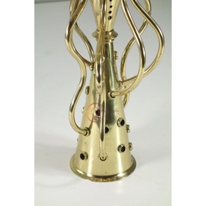 7 bras or poli décoration de Table candélabre métallique à la mode nouveauté foudre fête Ware bougie pot Unique utilisation intérieure - Product Image 4