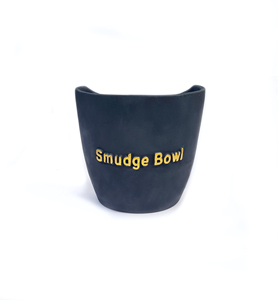 TERECOTTA BOWL WITH 3 LEGS PALO SANTO <b>STICK</b> <b>HOLDER</b> SAGE LEAF BURNER <b>INCENSE</b> SMUDGE BOWL CHARCOAL RESIN HAND PAINTED CARVED - Product Image 2