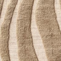 Moderner Hochwertiger Handgeknüpfter Wollener Marokkanischer Teppich Schlingenflor Natürliche Braune Farbe Blumenmuster Mittlerer Flor Haustierfreundlich