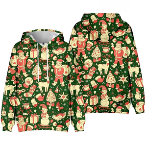 Respirant 100% coton élégant 3D imprimé sweats à capuche Premium personnalisable hommes hiver mode à manches longues pulls décontractés - Product Image 1