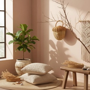 Cesta de ratán tejida a mano, cestas de almacenamiento hechas a mano, ratán natural, modernas, multifuncionales, hechas en Vietnam - Product Image 6