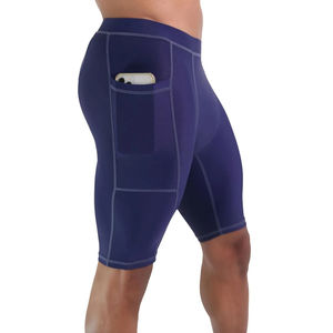Pantalones Cortos Deportivos para Hombre OEM, Secado Rápido, 100% Algodón, Compresión para Gimnasio, Mallas para Correr, Transpirables, para Fisicoculturismo, Color Sólido - Product Image 5