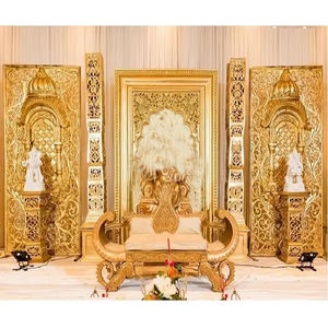 Mariage unique dames Sangeet fonction décor de scène mariage pakistanais henné décor de nuit thème musulman Mehndi décor de scène de nuit USA - Product Image 4