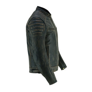 Chaqueta de carreras de cuero genuino para hombre con logotipo personalizado chaquetas de motorista de calle de cuero de nuevo diseño personalizadas - Product Image 5