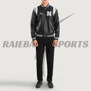 Gran oferta, chaquetas universitarias de cuero de seda y lana personalizadas, chaqueta de béisbol universitaria para hombre, abrigo Bomber de calidad Premium, moda de tendencia - Product Image 4