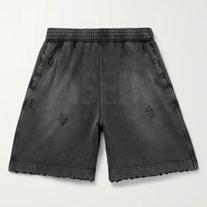 Servicio OEM, pantalones cortos desgastados de diseño personalizado al por mayor, recién llegados, pantalones cortos desgastados de etiqueta privada para adultos - Product Image 1