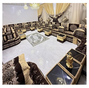 Sofá estilo Majlis árabe, diseño clásico, elegante conjunto para sala de estar, asientos de esquina de lujo, diseño que ahorra espacio - Product Image 1