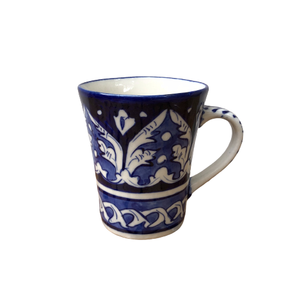 Taza de cerámica pintada a mano de cerámica azul artística, Taza de cerámica polaca azul única, tazas de cerámica de la mejor calidad - Product Image 2