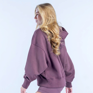 High Quality Custom Logo Women's Pullover Hoodie Oversized Comfortable Hoodie High Street Fleece Women's Hoodie - Product Image 3