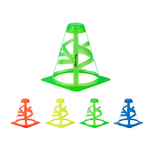 Impression de logo personnalisé de 6 pouces cônes de marqueur d'entraînement de football de football pliables équipement en matériau PE pour l'entraînement - Product Image 3