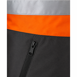 Veste de sécurité réfléchissante haute visibilité orange graphite résistante à l'eau avec capuche pour adulte, vêtements de travail, vente en gros personnalisée, OEM ODM, usine - Product Image 6
