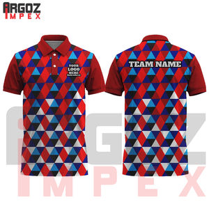 Punto de poliéster 100% de alta calidad para Polo para hombres y mujeres transpirable que absorbe la humedad con patrón impreso - Product Image 1