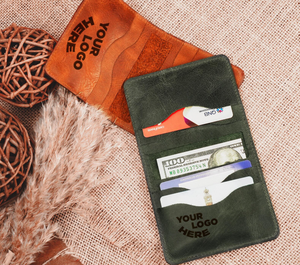 Cartera de Cuero Personalizada de Alta Calidad con Logotipo, Regalo Corporativo Grabado, Cartera para Tarjetas - Product Image 3