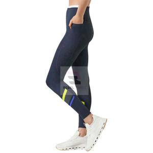 Mallas de yoga deportivas para mujer de alta calidad Tela de punto de cintura alta personalizable Cómodas y elegantes - Product Image 5