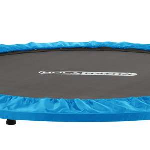 HolaHatha 48 Inch Indoor Fitness <b>Trampoline</b> Adjustable Blue Handle Safe <b>Mini</b> <b>Trampoline</b> for Outdoor Use Made Polypropylene PVC - Product Image 6