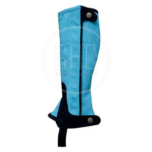 Vente en gros de demi-gambières d'équitation pour chevaux en cuir véritable, confortables et de haute qualité - Product Image 2