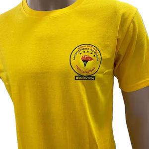 T-shirts de campagne électorale unisexe solides et écologiques en coton recyclé avec logo personnalisé imprimé grossiste en vrac pour hommes - Product Image 2