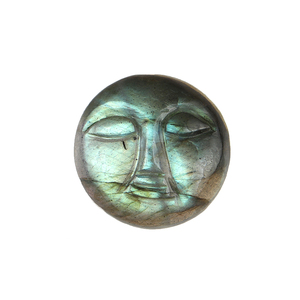 Piedra labradorita Natural de 18MM de alta calidad, cabujón azul, forma redonda, piedra preciosa suelta para la fabricación de joyas - Product Image 5