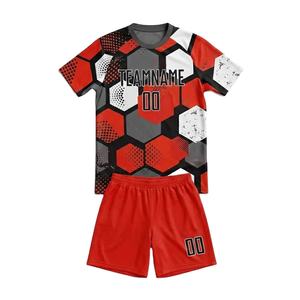 Fournisseur d'uniformes de football sur mesure, fabricant de maillots et shorts de football, tissu 100% polyester - Product Image 1
