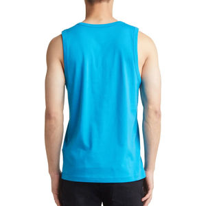 Último diseño sin mangas de entrenamiento camiseta sin mangas para hombres 2025 nuevo diseño personalizado Logo Diseño impresión hombres Fitness camiseta sin mangas - Product Image 2