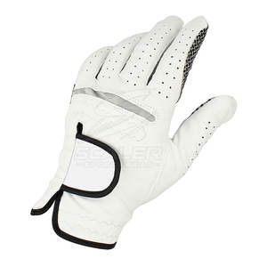 Soft Comfortable Fit Leather Golf Gloves with Anti-Slip Hand <b>Grips</b> and Breathable Design for Improved Swing <b>Control</b> Stability - Product Image 5