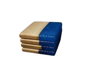 Posavasos de té hecho a mano de diseño único de resina y madera de diseño de excelente calidad, Juego de 4 piezas a la venta desde la India - Product Image 1