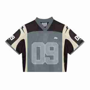 T-shirt de football pour hommes surdimensionné vintage personnalisé maillot court en maille Boxy avec Streetwear de sport à la mode imprimé brodé personnalisé - Product Image 3