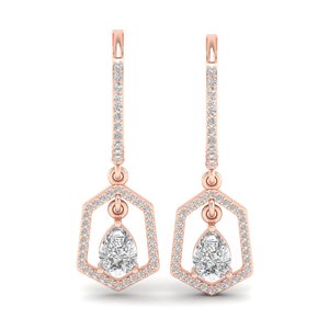 REYES Nuevo diseño HPHT CVD Pendientes de diamantes cultivados en laboratorio de 1,9 quilates en oro de 14 quilates Pendientes de compromiso Joyería fina de moda para mujer - Product Image 6