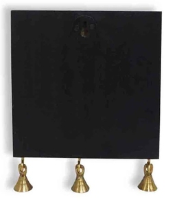 In-Key-Geneous Warli Hand-Painted Wooden Key Holder With Dhokra <b>Art</b> 4 Hooks Mounted Mail Holder for Home Wall Door Key <b>Stand</b> - Product Image 3