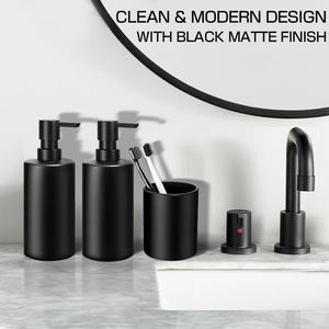 Juego de accesorios de baño de madera negra para hogares modernos con un uso elegante y duradero adecuado para la decoración y el regalo del baño - Product Image 6