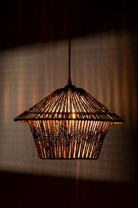 Haute bonne qualité jonc de mer rotin raphia lustre abat-jour tissé abat-jour naturel tissé osier cuisine espace organisateur - Product Image 6