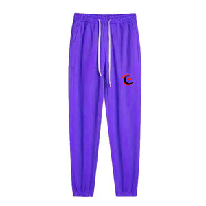 Pantalones Jogger de alta calidad para hombre, 100% algodón, cintura alta, parches bordados holgados, Impresión de logotipo informal para invierno, venta al por mayor - Product Image 1