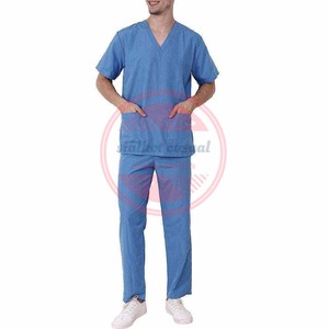 Top Vente Réutilisable Hôpital Gommage Costumes Stretch Respirant Hommes Soins Infirmiers Scrubs - Product Image 4