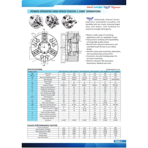 Mandril de 3 Mordazas Accionado por Motor con Centro Cerrado, Acero de Grado Industrial para Tornos CNC y Manuales - Product Image 3