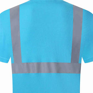 Camiseta de Seguridad Reflectante de Alta Visibilidad Hecha a Medida con Mangas Cortas para Hombre, Camiseta de Seguridad Personalizada para Uso en Exteriores - Product Image 6